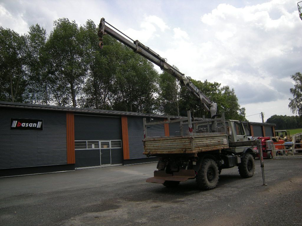 Mercedes-Benz Unimog U1250 mit Kran MKG 105 - Tarbesõiduk kallur: pilt 2 Mercedes-Benz Unimog U1250 mit Kran MKG 105 - Tarbesõiduk kallur: pilt 2