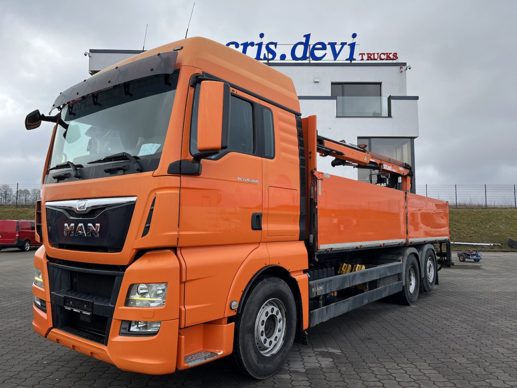 MAN TGX 26.480 6x2 Atlas 145.2 Baustoff - Kraanaga veoauto, Madelveok/ Platvormveok: pilt 1 MAN TGX 26.480 6x2 Atlas 145.2 Baustoff - Kraanaga veoauto, Madelveok/ Platvormveok: pilt 1