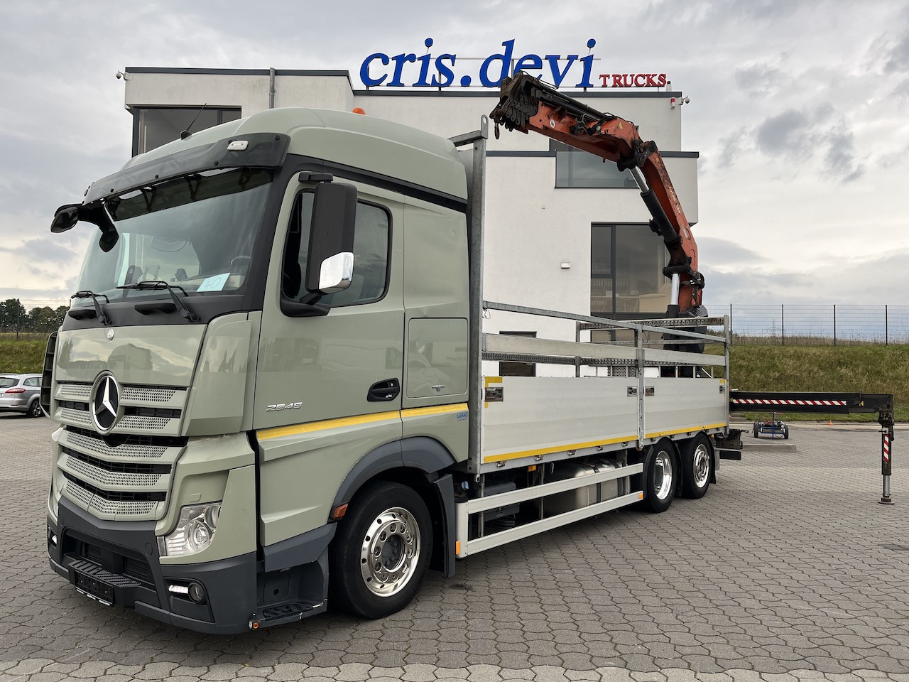 Mercedes-Benz Actros 2545 6x2 Atlas 265-A6 Lenk- Liftachse - Kraanaga veoauto, Madelveok/ Platvormveok: pilt 1 Mercedes-Benz Actros 2545 6x2 Atlas 265-A6 Lenk- Liftachse - Kraanaga veoauto, Madelveok/ Platvormveok: pilt 1