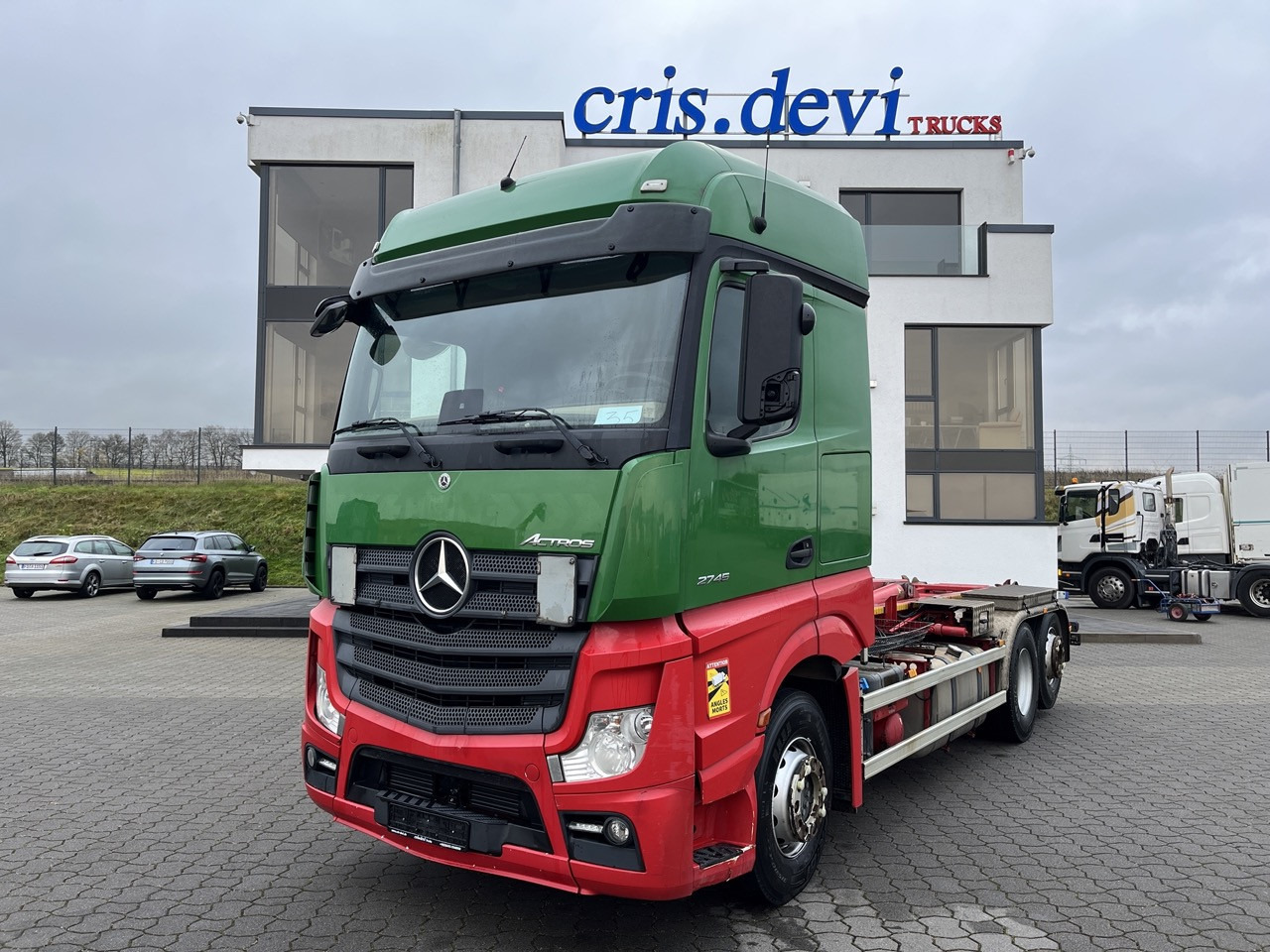 Mercedes-Benz Actros 2745 6x2 Gergen 21 70 Abrollkipper - Konkstõstukiga veoauto: pilt 1 Mercedes-Benz Actros 2745 6x2 Gergen 21 70 Abrollkipper - Konkstõstukiga veoauto: pilt 1