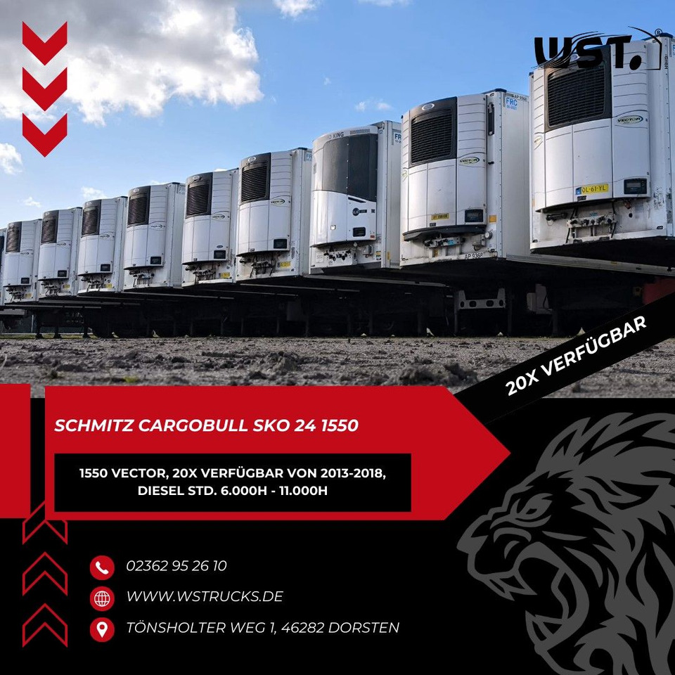 Schmitz Cargobull Kühlauflieger Blumenbreit Vector 1550 - Furgoonpoolhaagis: pilt 1 Schmitz Cargobull Kühlauflieger Blumenbreit Vector 1550 - Furgoonpoolhaagis: pilt 1