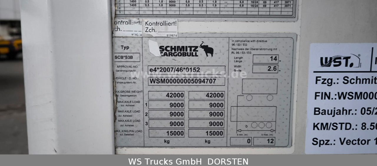 Schmitz Cargobull SKO 24 Kühlauflieger Vector 1550 Strom/Diesel - Külmutiga poolhaagis: pilt 5 Schmitz Cargobull SKO 24 Kühlauflieger Vector 1550 Strom/Diesel - Külmutiga poolhaagis: pilt 5