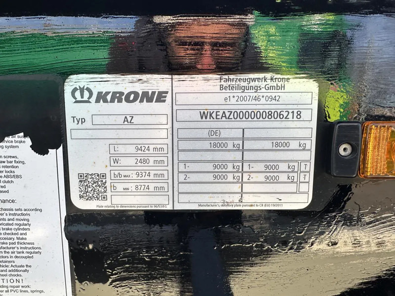 Uus Konteinerveduk/ Tõstuk järelhaagis Krone 10 x Jumbo Lafette deutsche Anh. TÜV NEU! 10 x Jumbo Lafette deutsche Anh. TÜV NEU!: pilt 12 Uus Konteinerveduk/ Tõstuk järelhaagis Krone 10 x Jumbo Lafette deutsche Anh. TÜV NEU! 10 x Jumbo Lafette deutsche Anh. TÜV NEU!: pilt 12