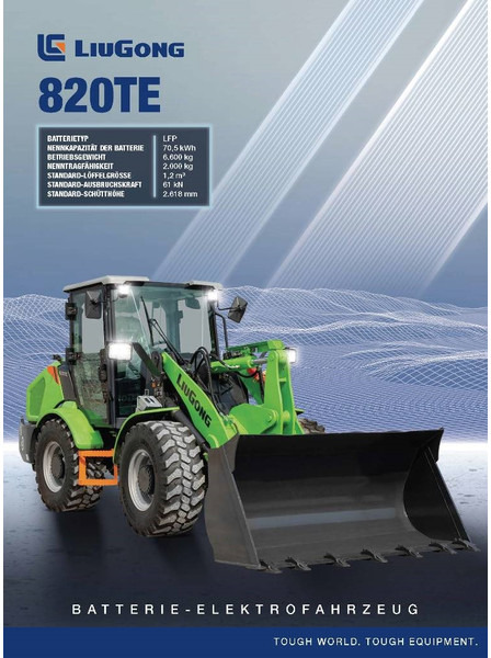 LIUGONG 820 TE vollelektrisch, 6.600 kg, 1.2 cbm - Rataslaadur: pilt 1 LIUGONG 820 TE vollelektrisch, 6.600 kg, 1.2 cbm - Rataslaadur: pilt 1
