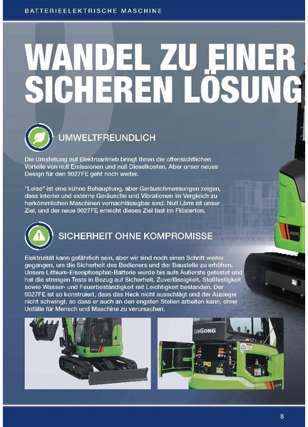 Uus Miniekskavaator LIUGONG 9027 FE vollelektrisch, 2.680 kg: pilt 8