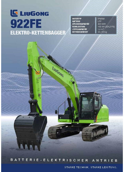 LIUGONG 922 FE vollelektrisch, 24.100 kg - Lintekskavaator: pilt 1 LIUGONG 922 FE vollelektrisch, 24.100 kg - Lintekskavaator: pilt 1