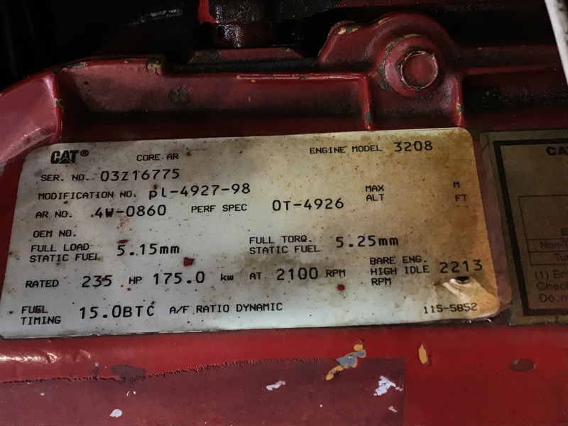 Caterpillar 3208 03Z-4W0860 USED - Ehitusmasinad: pilt 5 Caterpillar 3208 03Z-4W0860 USED - Ehitusmasinad: pilt 5