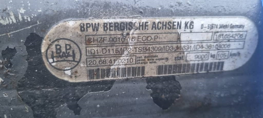 BPW Traileraxle 22,5'' SHZF-9010-15 ECO-P 9000kg - Telg ja varuosad - Veoauto: pilt 4 BPW Traileraxle 22,5'' SHZF-9010-15 ECO-P 9000kg - Telg ja varuosad - Veoauto: pilt 4