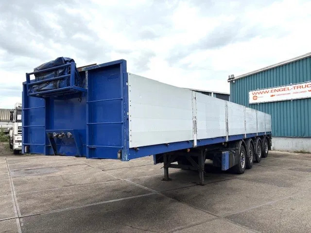 Kwb KWB P-504-STI-H 4-AXLE FLATBED TRAILER (SAF AXLES / 2x STEERING AXLE / 2x LIFT-AXLE / ALUMINIUM SIDE BORDS /ABS-EBS) - Platvorm/ Madelpoolhaagis: pilt 1 Kwb KWB P-504-STI-H 4-AXLE FLATBED TRAILER (SAF AXLES / 2x STEERING AXLE / 2x LIFT-AXLE / ALUMINIUM SIDE BORDS /ABS-EBS) - Platvorm/ Madelpoolhaagis: pilt 1