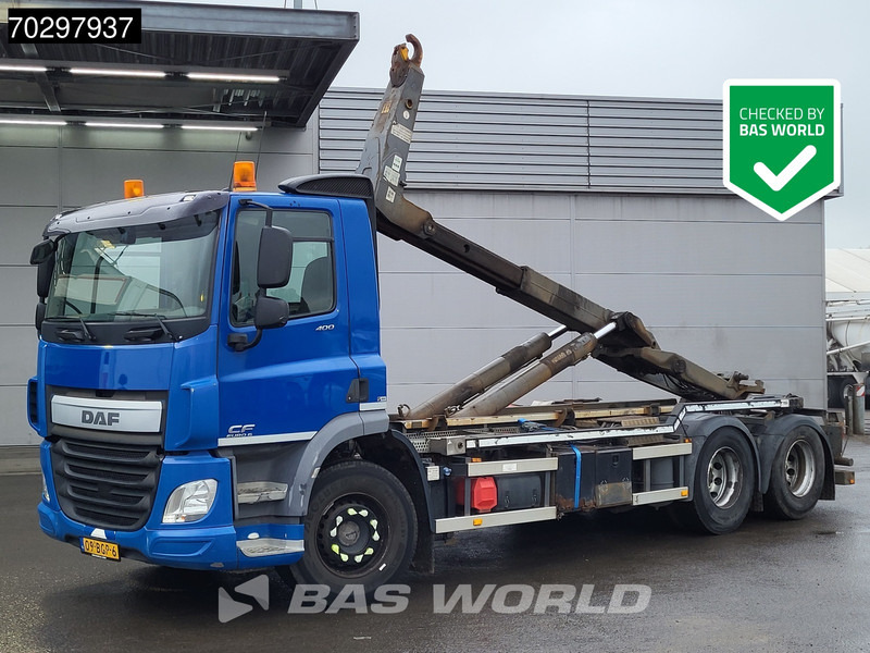 DAF CF 400 6X2 VDL S-21-6200 Hooklift Lift Axle Automatic ACC Euro 6 - Konkstõstukiga veoauto: pilt 1 DAF CF 400 6X2 VDL S-21-6200 Hooklift Lift Axle Automatic ACC Euro 6 - Konkstõstukiga veoauto: pilt 1