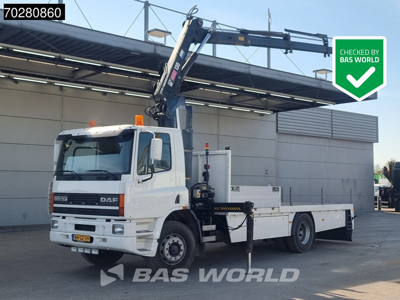 DAF CF65. 220 4X2 NL-Truck Hiab 135-3 Kran Crane Remote Euro 2 - Madelveok/ Platvormveok, Kraanaga veoauto: pilt 1 DAF CF65. 220 4X2 NL-Truck Hiab 135-3 Kran Crane Remote Euro 2 - Madelveok/ Platvormveok, Kraanaga veoauto: pilt 1