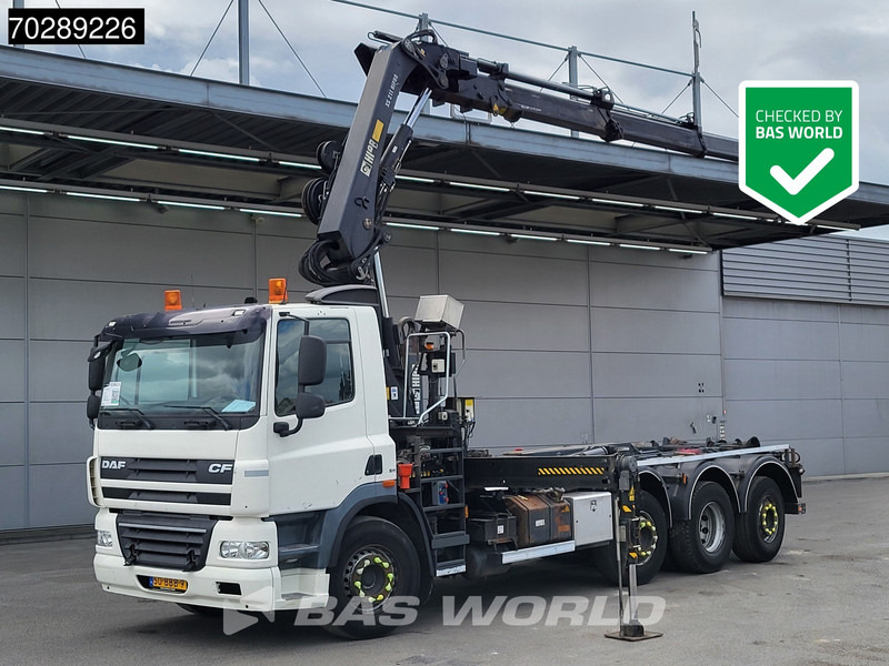 DAF CF85.360 8X2 NL-Truck HIAB 211 E-3 Hipro Crane HIAB XR21S Hooklift Lift+steering Axle Automatic Euro 5 - Konkstõstukiga veoauto, Kraanaga veoauto: pilt 5 DAF CF85.360 8X2 NL-Truck HIAB 211 E-3 Hipro Crane HIAB XR21S Hooklift Lift+steering Axle Automatic Euro 5 - Konkstõstukiga veoauto, Kraanaga veoauto: pilt 5