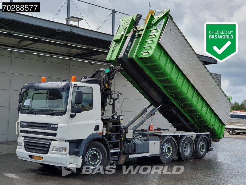 DAF CF85.360 8X2 NL-Truck HIAB 211 E-3 Hipro Crane + Hooklift Lift+steering Axle Automatic Euro 5 - Konkstõstukiga veoauto, Kraanaga veoauto: pilt 1 DAF CF85.360 8X2 NL-Truck HIAB 211 E-3 Hipro Crane + Hooklift Lift+steering Axle Automatic Euro 5 - Konkstõstukiga veoauto, Kraanaga veoauto: pilt 1