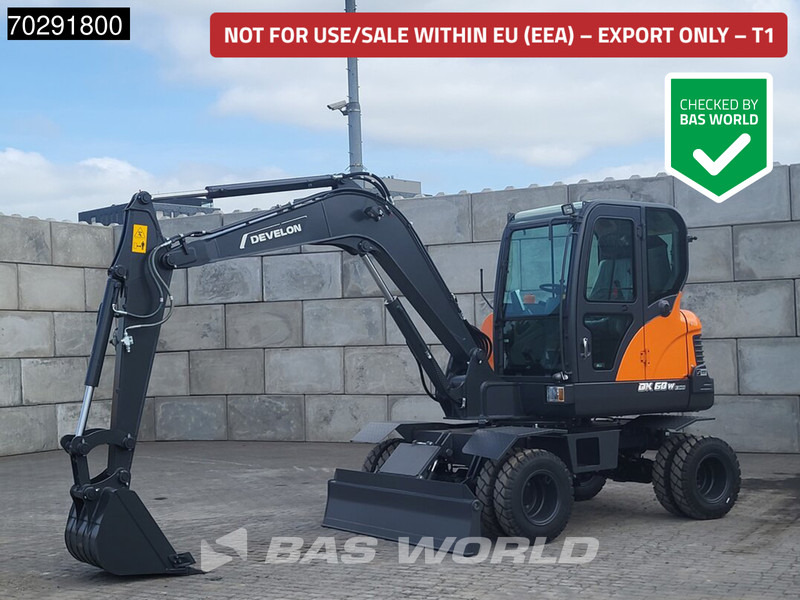 Develon DX60 WN ECO-1 A/C - Ratastel ekskavaator: pilt 1 Develon DX60 WN ECO-1 A/C - Ratastel ekskavaator: pilt 1