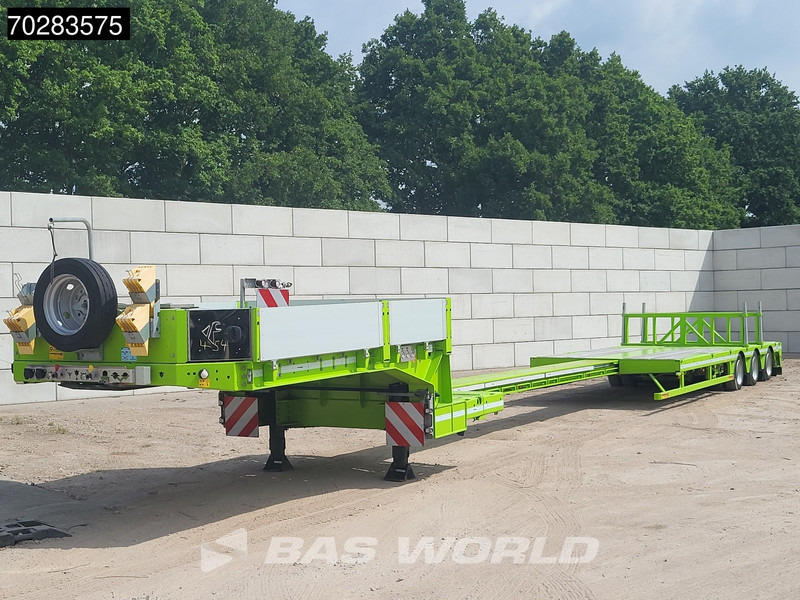 Faymonville F-S43-1AAF 3 axles Extendable Twistlocks 3x Hydraulic Steering Galvanised - Madal platvormpoolhaagis: pilt 2 Faymonville F-S43-1AAF 3 axles Extendable Twistlocks 3x Hydraulic Steering Galvanised - Madal platvormpoolhaagis: pilt 2