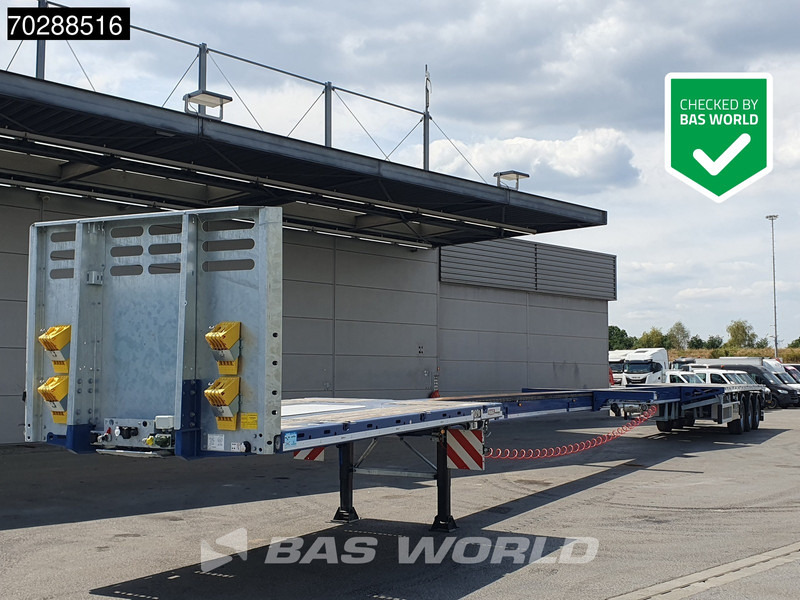 Faymonville MAX210-Z-3AA-13.60-22.5-2.54 3 axles 29M 2x extendable 3x steering axle twistlocks - Platvorm/ Madelpoolhaagis: pilt 1 Faymonville MAX210-Z-3AA-13.60-22.5-2.54 3 axles 29M 2x extendable 3x steering axle twistlocks - Platvorm/ Madelpoolhaagis: pilt 1