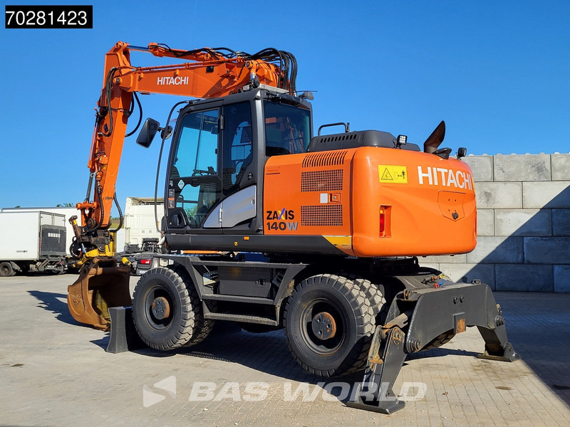 Hitachi ZX140W -5 OUTRIGGERS + BLADE - Ratastel ekskavaator: pilt 3 Hitachi ZX140W -5 OUTRIGGERS + BLADE - Ratastel ekskavaator: pilt 3