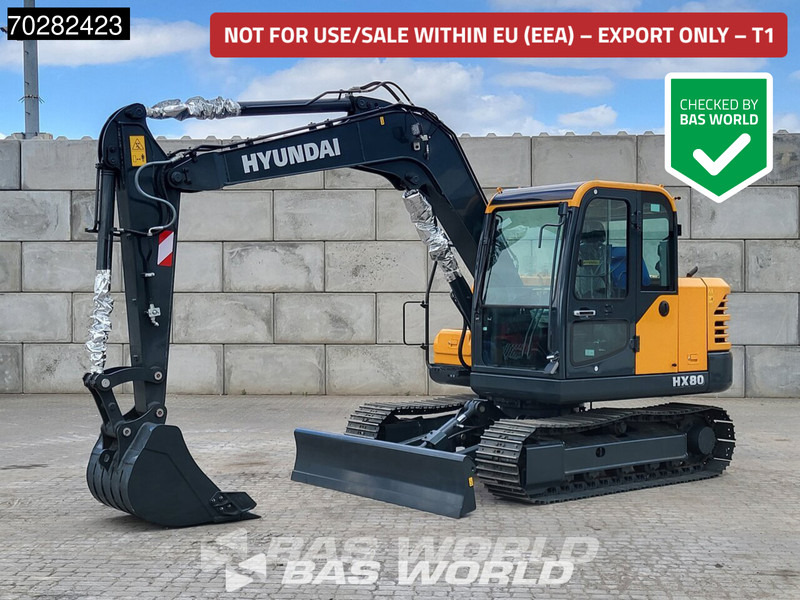 Hyundai HX80 N A/C - NEW UNUSED - Miniekskavaator: pilt 1 Hyundai HX80 N A/C - NEW UNUSED - Miniekskavaator: pilt 1