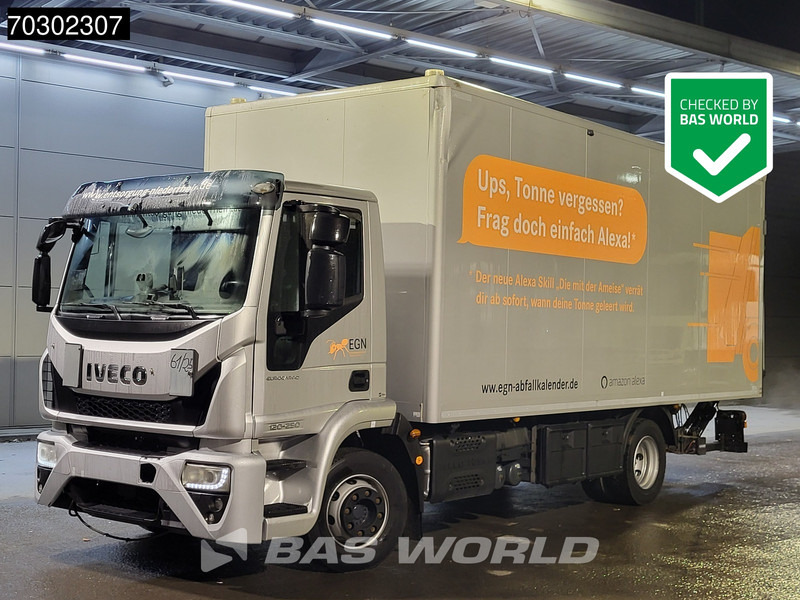 Iveco 120-250 Eurocargo 4X2 12tonner Automatic 1500kg Ladebordwand ACC Euro 6 - Kasti veoauto: pilt 1 Iveco 120-250 Eurocargo 4X2 12tonner Automatic 1500kg Ladebordwand ACC Euro 6 - Kasti veoauto: pilt 1