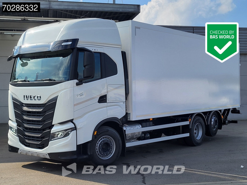 Iveco S-Way 490 6X2 NEW! 2000kg Ladebordwand Retarder Lift+Steering-Axle Navi LED - Kasti veoauto: pilt 1 Iveco S-Way 490 6X2 NEW! 2000kg Ladebordwand Retarder Lift+Steering-Axle Navi LED - Kasti veoauto: pilt 1