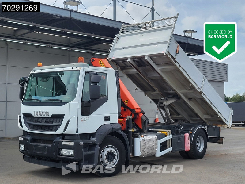Iveco Stralis 310 4X2 Palfinger PK14002EH Crane Tipper Full Steel Automatic Euro 6 - Kallurauto, Kraanaga veoauto: pilt 1 Iveco Stralis 310 4X2 Palfinger PK14002EH Crane Tipper Full Steel Automatic Euro 6 - Kallurauto, Kraanaga veoauto: pilt 1