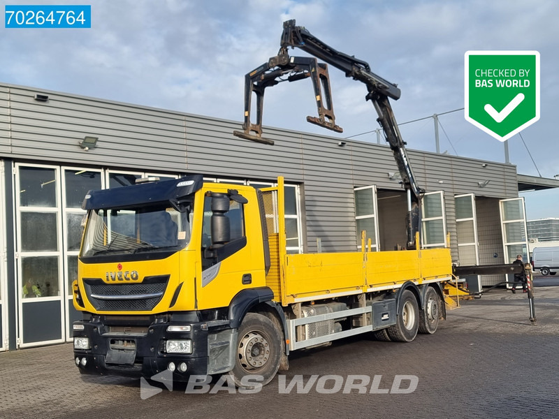 Iveco Stralis 310 6X2 RHD! Atlas 135.2VE-A11 Crane Lift-lenkachse ACC Euro 6 - Madelveok/ Platvormveok, Kraanaga veoauto: pilt 1 Iveco Stralis 310 6X2 RHD! Atlas 135.2VE-A11 Crane Lift-lenkachse ACC Euro 6 - Madelveok/ Platvormveok, Kraanaga veoauto: pilt 1