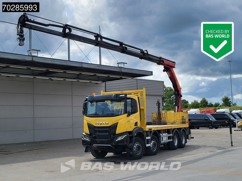 Iveco X-Way 480 8X4 Palfinger PK22002 EH Kran Crane Rotator Retarder Euro 6 - Madelveok/ Platvormveok, Kraanaga veoauto: pilt 1 Iveco X-Way 480 8X4 Palfinger PK22002 EH Kran Crane Rotator Retarder Euro 6 - Madelveok/ Platvormveok, Kraanaga veoauto: pilt 1