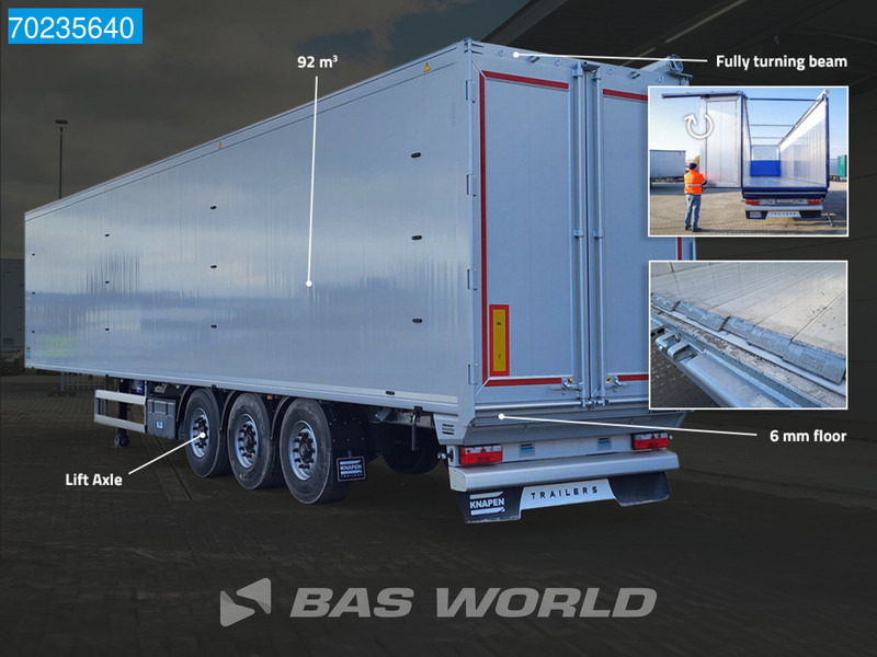 Knapen K100 3 axles NEW Directly Available! 6mm 92M3 Liftachse - Kõndimisalaga poolhaagised: pilt 3 Knapen K100 3 axles NEW Directly Available! 6mm 92M3 Liftachse - Kõndimisalaga poolhaagised: pilt 3
