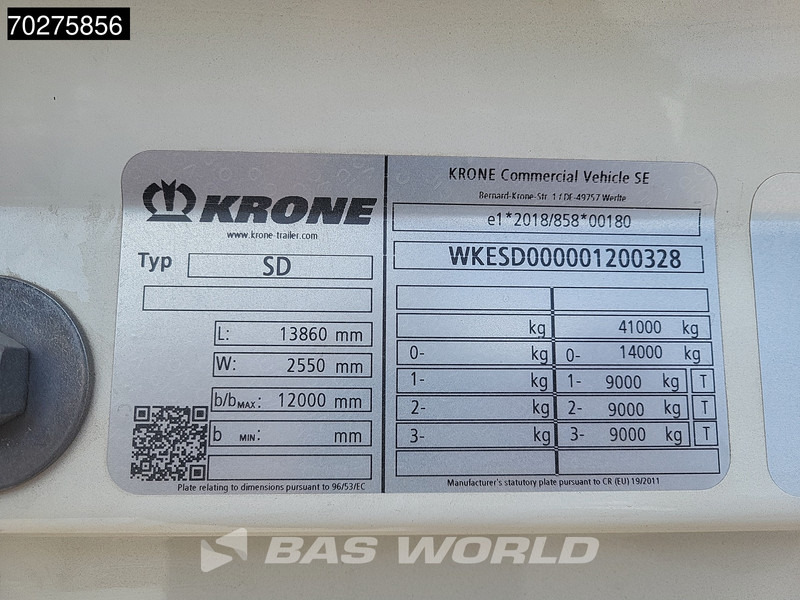 Uus Furgoonpoolhaagis Krone SD NEW! Direkt-Verfugbar Liftachse: pilt 18