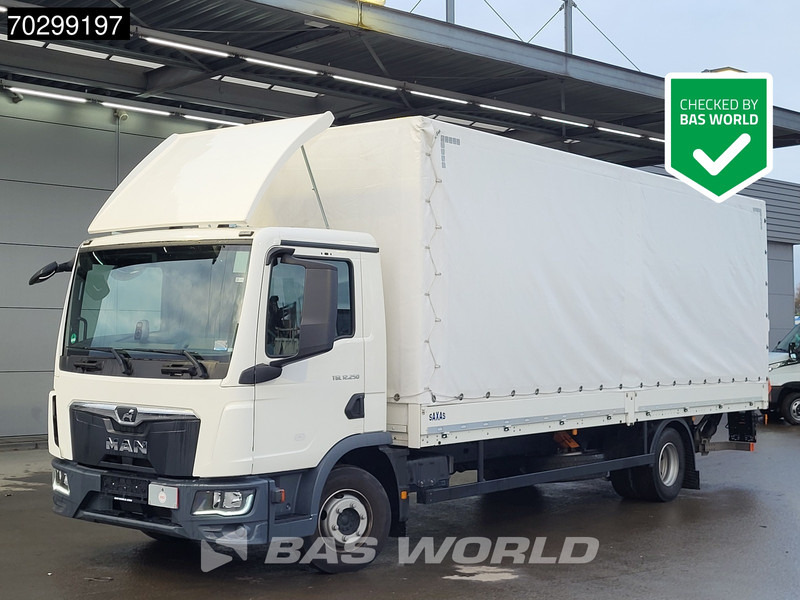 MAN TGL 12.250 4X2 12tonner 1500kg Ladebordwand Automatic Cruise Control Euro 6 - Tent veoauto: pilt 1 MAN TGL 12.250 4X2 12tonner 1500kg Ladebordwand Automatic Cruise Control Euro 6 - Tent veoauto: pilt 1