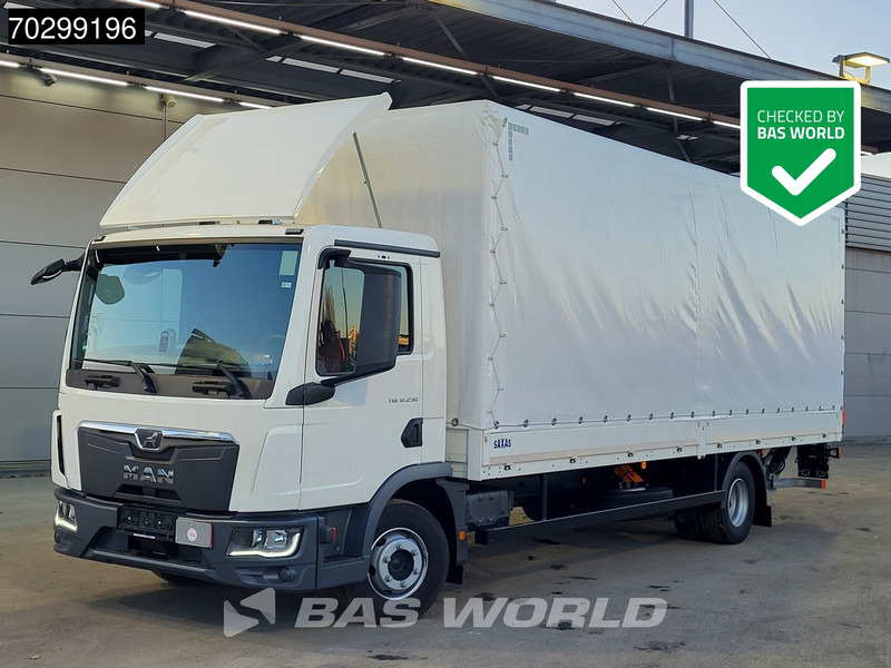 MAN TGL 12.250 4X2 LIKE NEW! 12tonner Curtainsider 1500kg Ladebordwand Euro 6 - Tent veoauto: pilt 1 MAN TGL 12.250 4X2 LIKE NEW! 12tonner Curtainsider 1500kg Ladebordwand Euro 6 - Tent veoauto: pilt 1