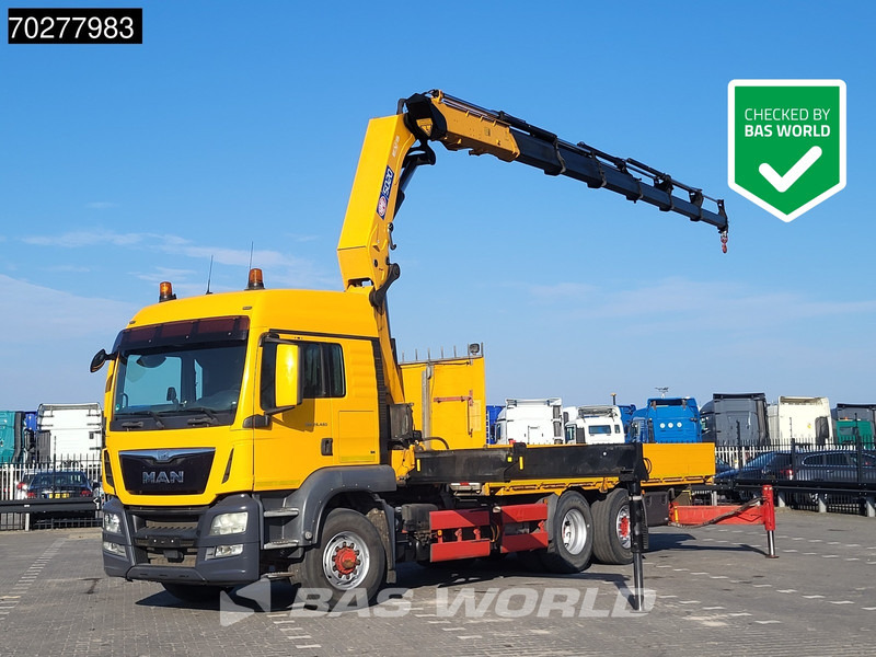 MAN TGS 26.480 6X4 HMF 5020-K6 Crane Kran Hydrodrive Lift+Lenkachse Euro 6 - Madelveok/ Platvormveok, Kraanaga veoauto: pilt 1 MAN TGS 26.480 6X4 HMF 5020-K6 Crane Kran Hydrodrive Lift+Lenkachse Euro 6 - Madelveok/ Platvormveok, Kraanaga veoauto: pilt 1