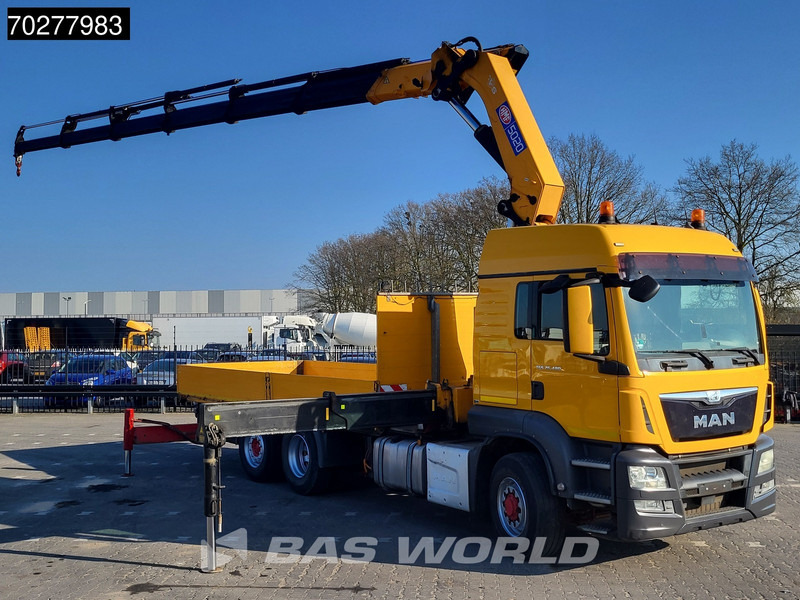 Madelveok/ Platvormveok, Kraanaga veoauto MAN TGS 26.480 6X4 HMF 5020-K6 Crane Kran Hydrodrive Lift+Lenkachse Euro 6: pilt 5
