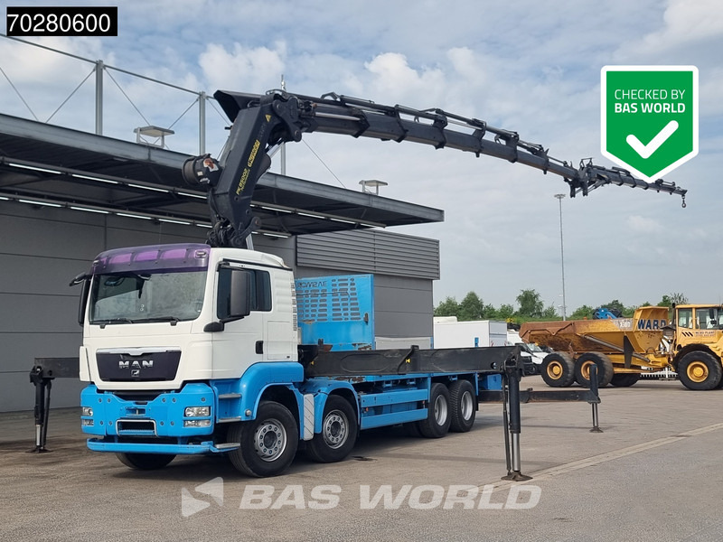 MAN TGS 35.440 8X4 Palfinger PK85002 7+6 Jib Winch Retarder - Madelveok/ Platvormveok, Kraanaga veoauto: pilt 1 MAN TGS 35.440 8X4 Palfinger PK85002 7+6 Jib Winch Retarder - Madelveok/ Platvormveok, Kraanaga veoauto: pilt 1