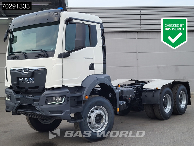 MAN TGS 40.400 6X4 NEW 6x4 chassis PTO Preparation Steelsuspension Big-Axle Automatic Euro 2 - Kabiinišassiiga veoauto: pilt 1 MAN TGS 40.400 6X4 NEW 6x4 chassis PTO Preparation Steelsuspension Big-Axle Automatic Euro 2 - Kabiinišassiiga veoauto: pilt 1