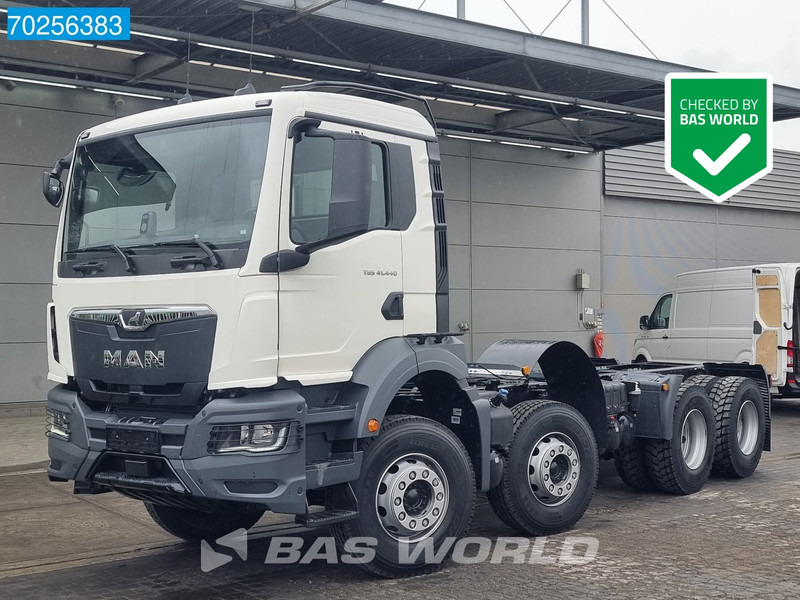 MAN TGS 41.440 8X4 NEW chassis Steelsuspension Automatic Euro 6 - Kabiinišassiiga veoauto: pilt 1 MAN TGS 41.440 8X4 NEW chassis Steelsuspension Automatic Euro 6 - Kabiinišassiiga veoauto: pilt 1