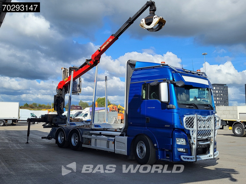 MAN TGX 33.580 TGX 6X4 Palfinger Epsilon Wood crane Holztransport Retarder Navi Xenon Euro 6 - Metsaveok, Kraanaga veoauto: pilt 3 MAN TGX 33.580 TGX 6X4 Palfinger Epsilon Wood crane Holztransport Retarder Navi Xenon Euro 6 - Metsaveok, Kraanaga veoauto: pilt 3