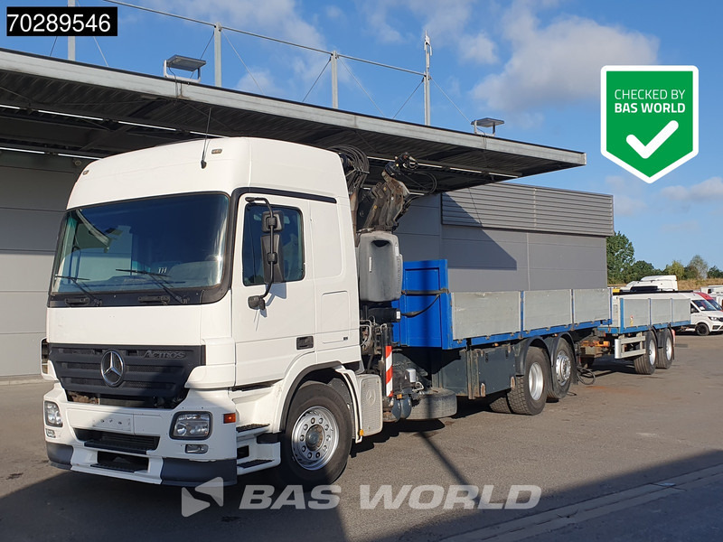 Mercedes-Benz Actros 2532 6X2 Truck + Trailer Fassi F330D3 Crane Kran 3-Pedals Euro 3 - Madelveok/ Platvormveok, Kraanaga veoauto: pilt 1 Mercedes-Benz Actros 2532 6X2 Truck + Trailer Fassi F330D3 Crane Kran 3-Pedals Euro 3 - Madelveok/ Platvormveok, Kraanaga veoauto: pilt 1