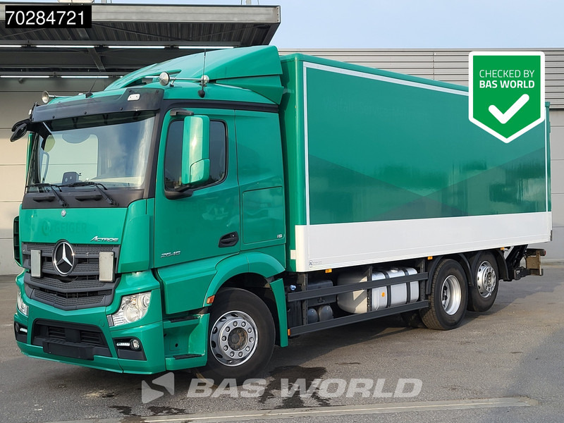 Mercedes-Benz Actros 2545 6X2 1500kg Ladebordwand Retarder Automatic Liftachse ACC Euro 6 - Kasti veoauto: pilt 1 Mercedes-Benz Actros 2545 6X2 1500kg Ladebordwand Retarder Automatic Liftachse ACC Euro 6 - Kasti veoauto: pilt 1