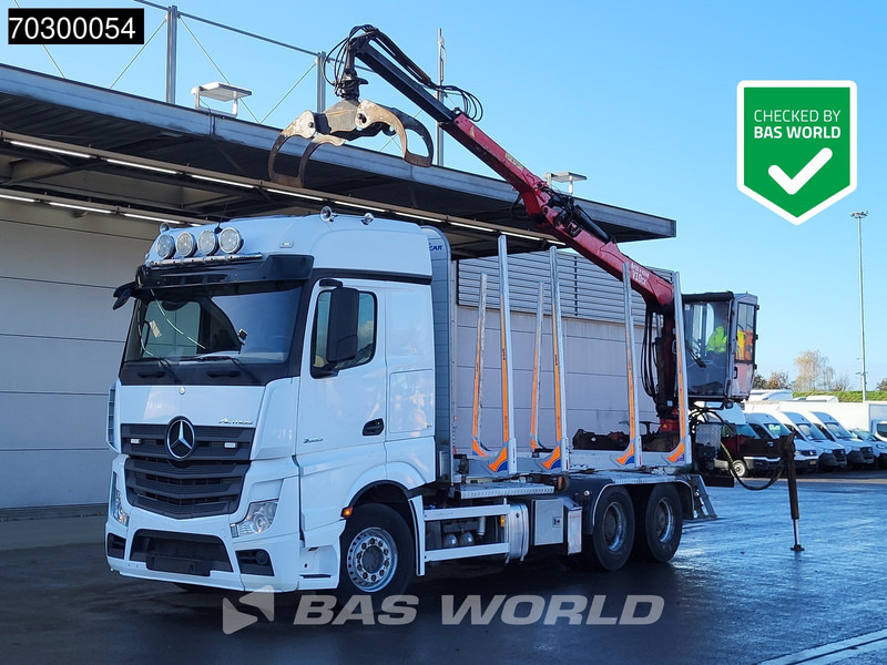 Mercedes-Benz Actros 2663 Actros 6X4 Timber truck FTG V10CX.81 wood crane Big-Axle Automatic Euro 6 - Metsaveok, Kraanaga veoauto: pilt 1 Mercedes-Benz Actros 2663 Actros 6X4 Timber truck FTG V10CX.81 wood crane Big-Axle Automatic Euro 6 - Metsaveok, Kraanaga veoauto: pilt 1