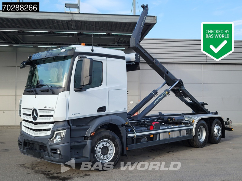 Mercedes-Benz Actros 2745 6X2 New! Meiller RS21.70 Abrollkipper Retarder Lift-Lenk Asche Navi Automatic - Konkstõstukiga veoauto: pilt 1 Mercedes-Benz Actros 2745 6X2 New! Meiller RS21.70 Abrollkipper Retarder Lift-Lenk Asche Navi Automatic - Konkstõstukiga veoauto: pilt 1