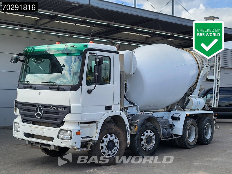 Mercedes-Benz Actros 3236 8X4 9M3 Stetter Mixer Big-Axle 3-Pedals Steelsuspension Euro 3 - Autobetoonisegisti: pilt 1 Mercedes-Benz Actros 3236 8X4 9M3 Stetter Mixer Big-Axle 3-Pedals Steelsuspension Euro 3 - Autobetoonisegisti: pilt 1