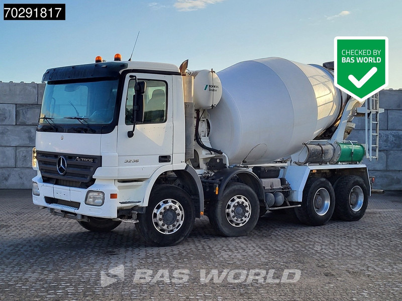 Mercedes-Benz Actros 3236 8X4 9m3 Stetter Mixer Retarder Steelsuspension Big-Axle Euro 3 - Autobetoonisegisti: pilt 1 Mercedes-Benz Actros 3236 8X4 9m3 Stetter Mixer Retarder Steelsuspension Big-Axle Euro 3 - Autobetoonisegisti: pilt 1