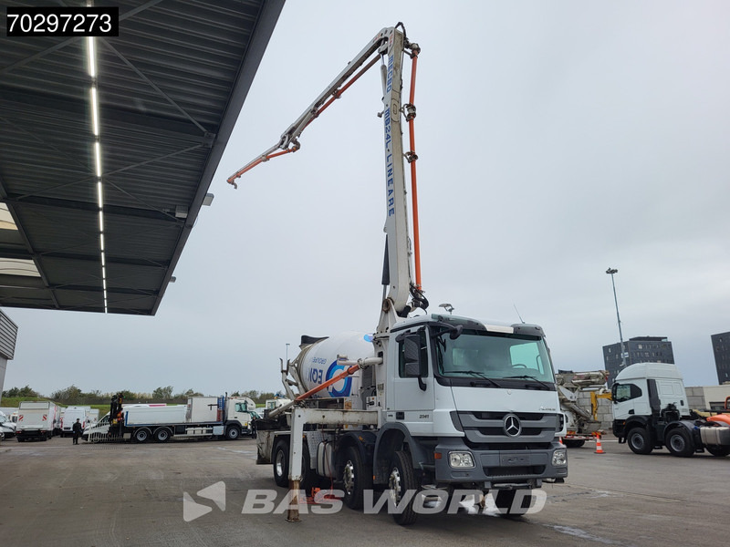 Mercedes-Benz Actros 3241 8X4 7m3 Mecbo Mixer Big-Axle Steelsuspension Pompe+Mixer Euro 5 - Betoonipump: pilt 3 Mercedes-Benz Actros 3241 8X4 7m3 Mecbo Mixer Big-Axle Steelsuspension Pompe+Mixer Euro 5 - Betoonipump: pilt 3