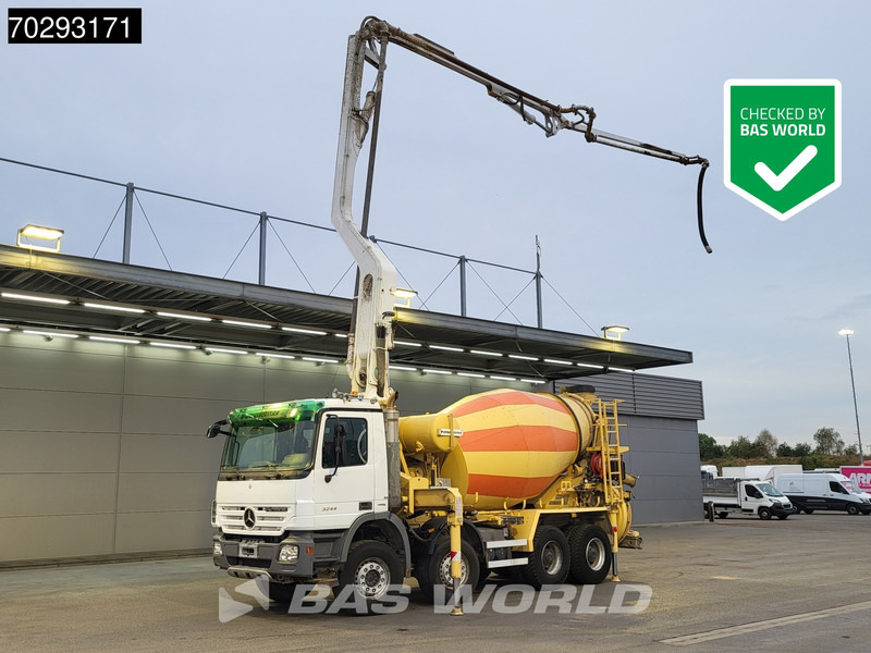 Mercedes-Benz Actros 3244 8X4 Retarder Putzmeister 24 Mtrs Pumi Big-Axle 3-Pedals Euro 4 - Betoonipump: pilt 1 Mercedes-Benz Actros 3244 8X4 Retarder Putzmeister 24 Mtrs Pumi Big-Axle 3-Pedals Euro 4 - Betoonipump: pilt 1