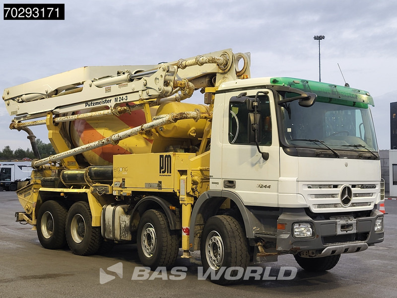 Betoonipump Mercedes-Benz Actros 3244 8X4 Retarder Putzmeister 24 Mtrs Pumi Big-Axle 3-Pedals Euro 4: pilt 8