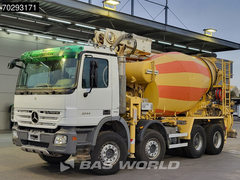 Betoonipump Mercedes-Benz Actros 3244 8X4 Retarder Putzmeister 24 Mtrs Pumi Big-Axle 3-Pedals Euro 4: pilt 6