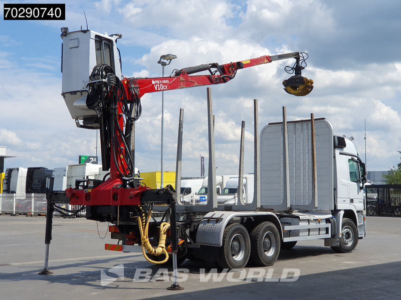 Mercedes-Benz Actros 3346 6X4 Original KM's! FTG V10CX.81 Kran Crane Holztransport Big-Axle Steelsuspension - Metsaveok, Kraanaga veoauto: pilt 5 Mercedes-Benz Actros 3346 6X4 Original KM's! FTG V10CX.81 Kran Crane Holztransport Big-Axle Steelsuspension - Metsaveok, Kraanaga veoauto: pilt 5
