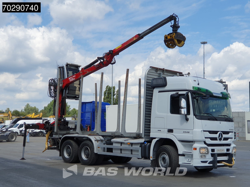 Mercedes-Benz Actros 3346 6X4 Original KM's! Wood Crane Big-Axle Steelsuspension Euro 5 - Metsaveok, Kraanaga veoauto: pilt 3 Mercedes-Benz Actros 3346 6X4 Original KM's! Wood Crane Big-Axle Steelsuspension Euro 5 - Metsaveok, Kraanaga veoauto: pilt 3