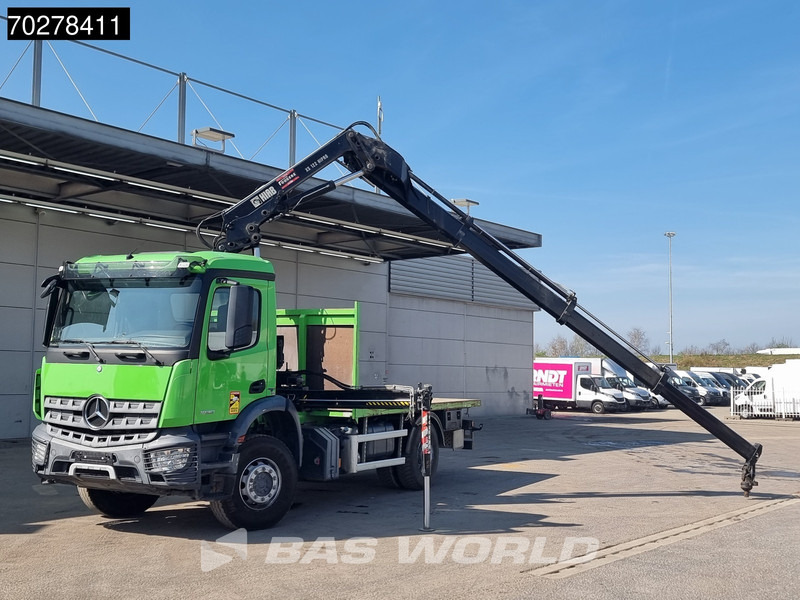 Mercedes-Benz Arocs 1830 4X2 Hiab 122 ES-3 HIPRO Kran Crane Big-Axle Euro 6 - Madelveok/ Platvormveok, Kraanaga veoauto: pilt 5 Mercedes-Benz Arocs 1830 4X2 Hiab 122 ES-3 HIPRO Kran Crane Big-Axle Euro 6 - Madelveok/ Platvormveok, Kraanaga veoauto: pilt 5